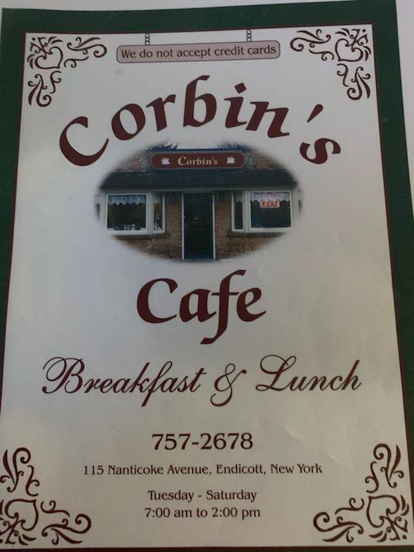 Corbins | cafe | 115 Nanticoke Ave, Endicott, NY 13760, USA | 6077572678 OR +1 607-757-2678