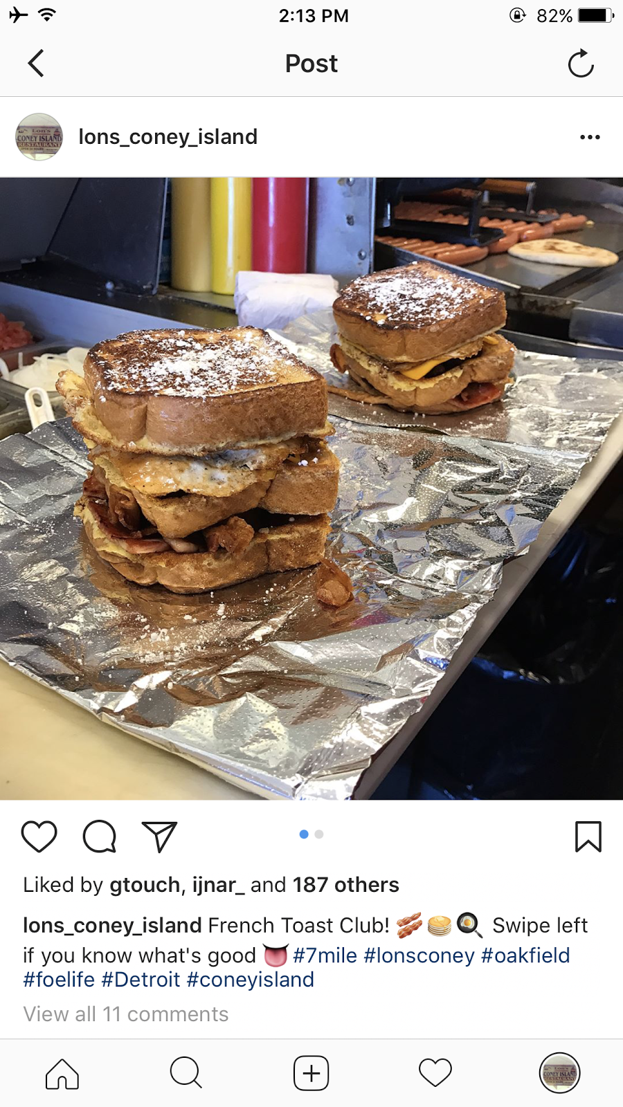 Lons Coney Island | restaurant | 17501 W Seven Mile Rd, Detroit, MI 48235, USA | 3135373200 OR +1 313-537-3200