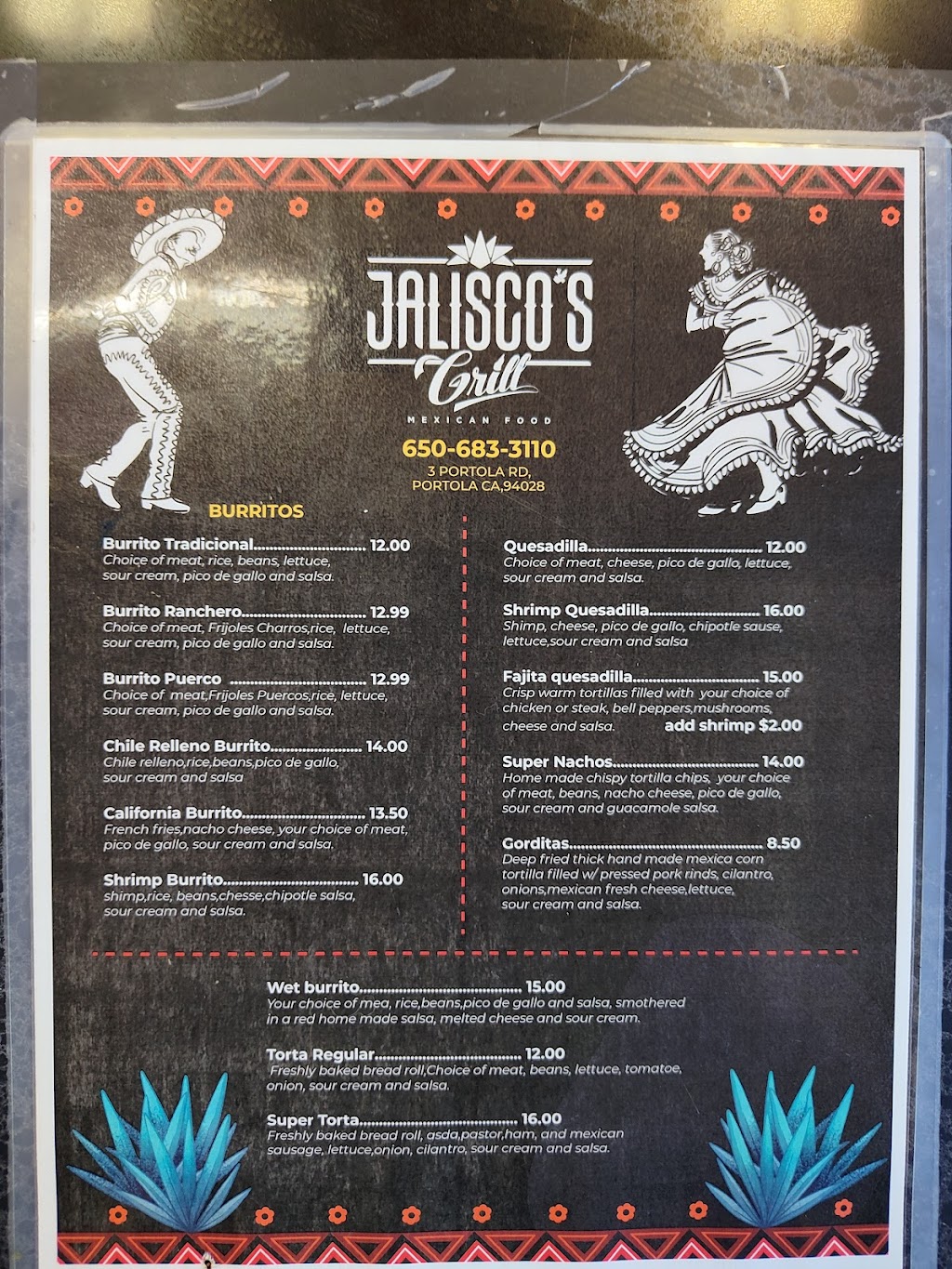 Jaliscos Grill | restaurant | 3 Portola Rd, Portola Valley, CA 94028, USA | 6506833110 OR +1 650-683-3110