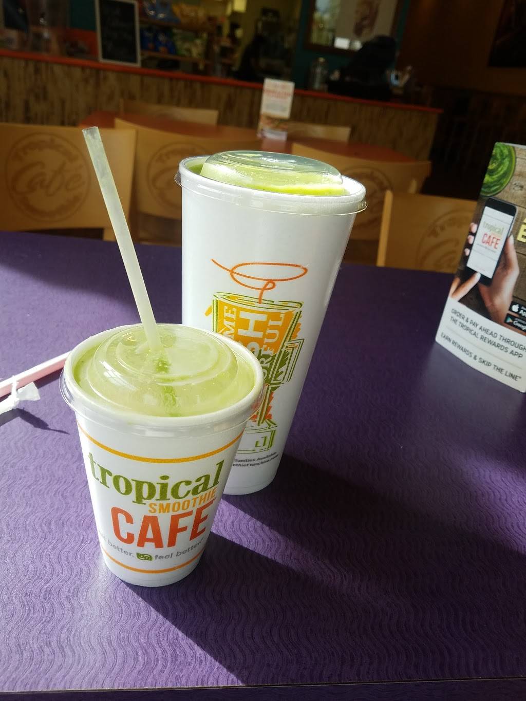 Tropical Smoothie Cafe | restaurant | 2130 New Garden Rd Suite Q, Greensboro, NC 27410, USA | 3368970015 OR +1 336-897-0015