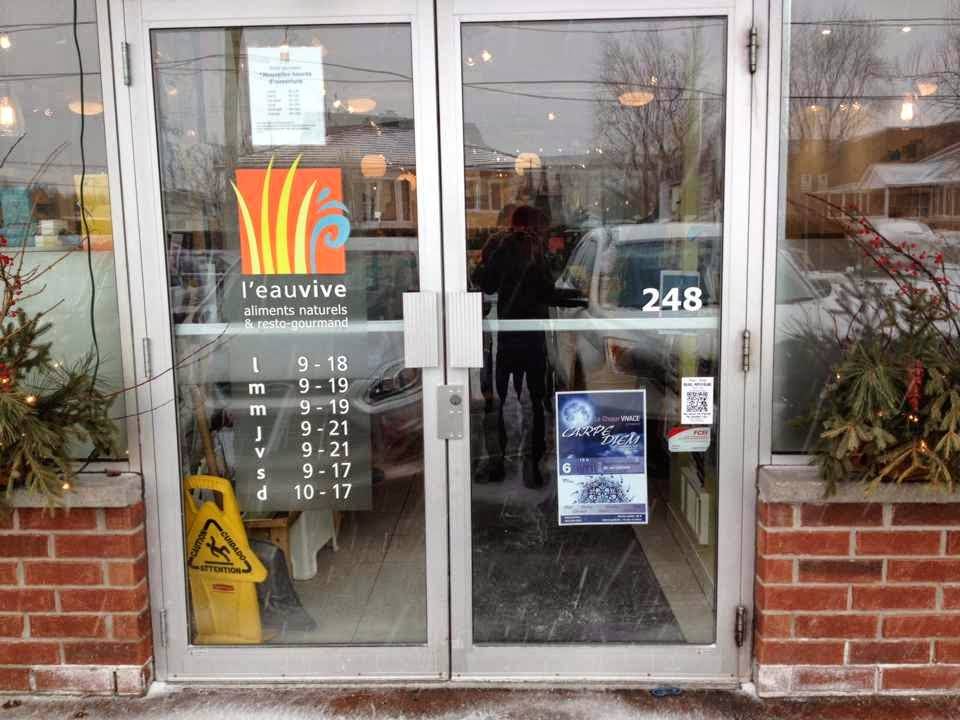 Les Aliments Naturels LEau Vive Inc | restaurant | 248 Rue Saint Georges, Mont-Saint-Hilaire, QC J3H 2Y1, Canada | 4504645767 OR +1 450-464-5767