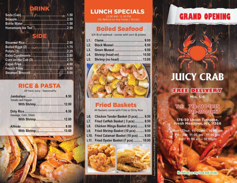 Juicy crab | restaurant | 176-59 Union Tpke, Queens, NY 11366, USA | 7182101835 OR +1 718-210-1835