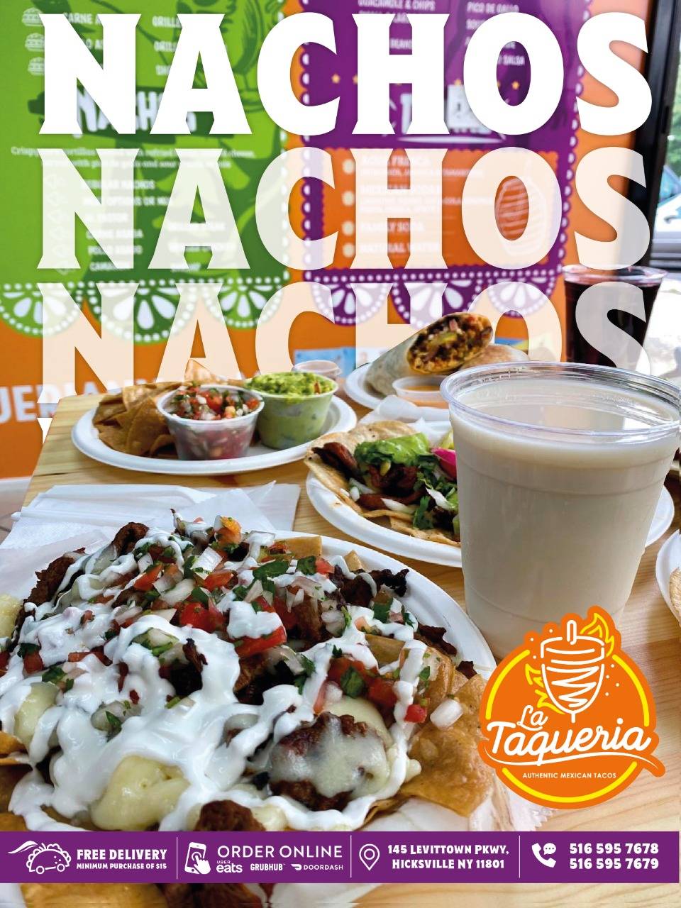 La Taqueria | restaurant | 145 Levittown Pkwy, Hicksville, NY 11801, USA | 5165957678 OR +1 516-595-7678