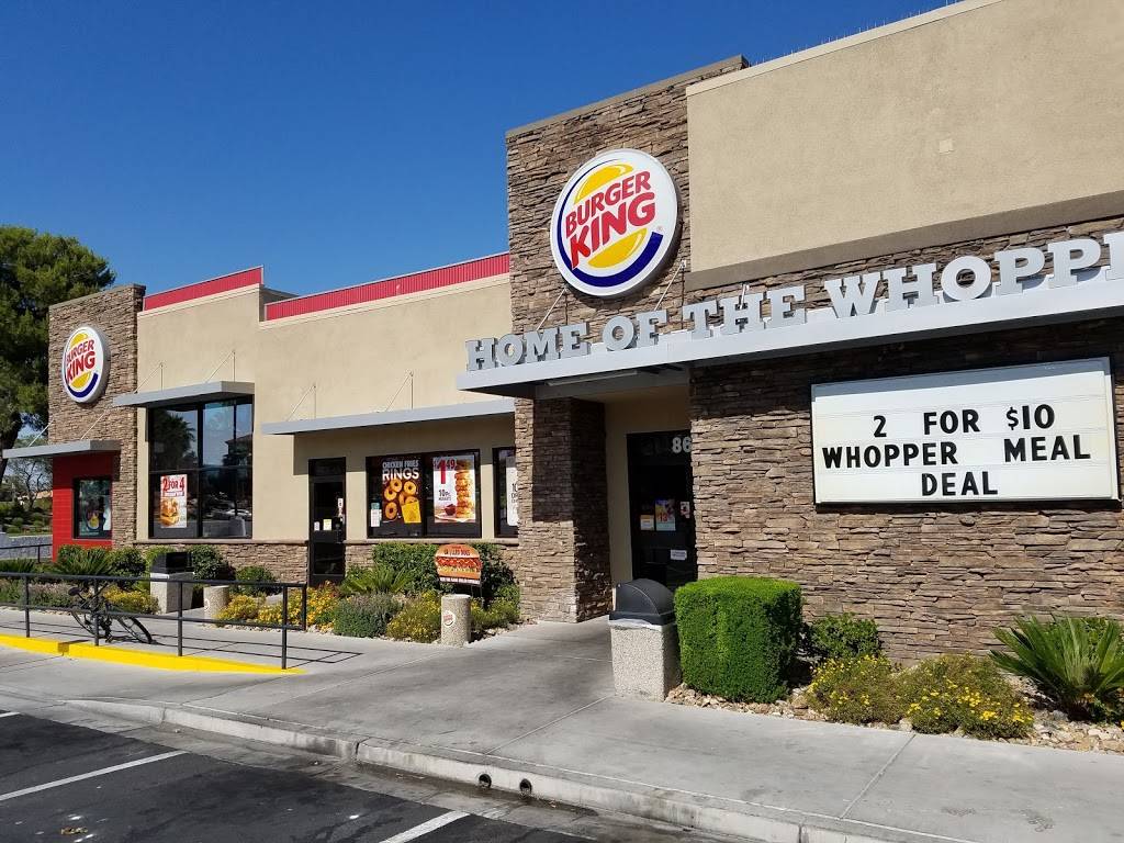 Burger King | restaurant | 8699 W Sahara Ave, Las Vegas, NV 89117, USA | 7022423889 OR +1 702-242-3889