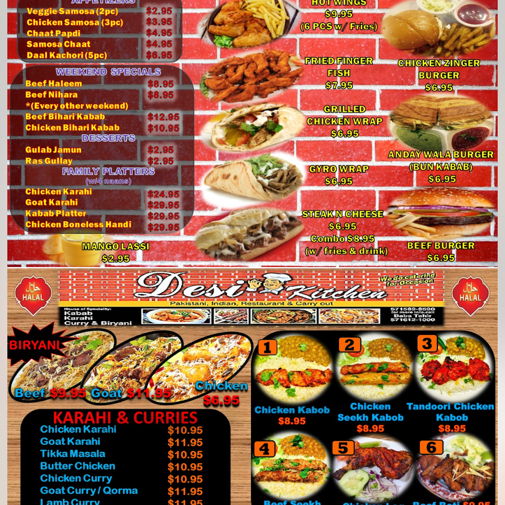 Desi Kitchen Woodbridge | restaurant | Inside GLOBAL FOOD, 13813 Foulger Square, Woodbridge, VA 22192, USA | 5715898590 OR +1 571-589-8590