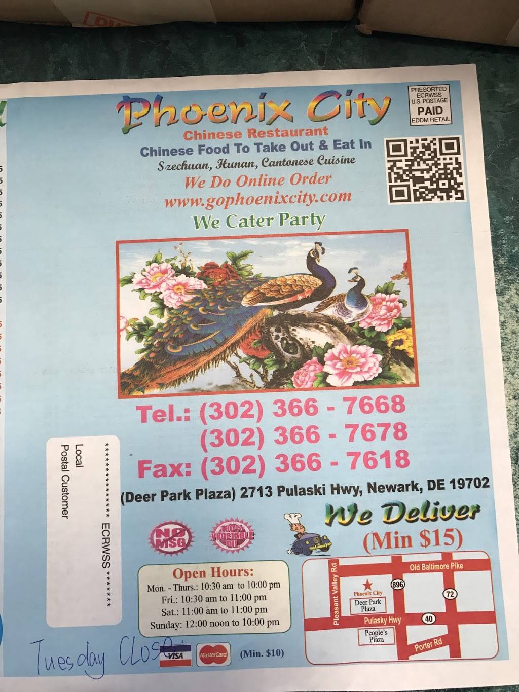 Phoenix City | restaurant | 2713 Pulaski Hwy, Newark, DE 19702, USA | 3023667668 OR +1 302-366-7668