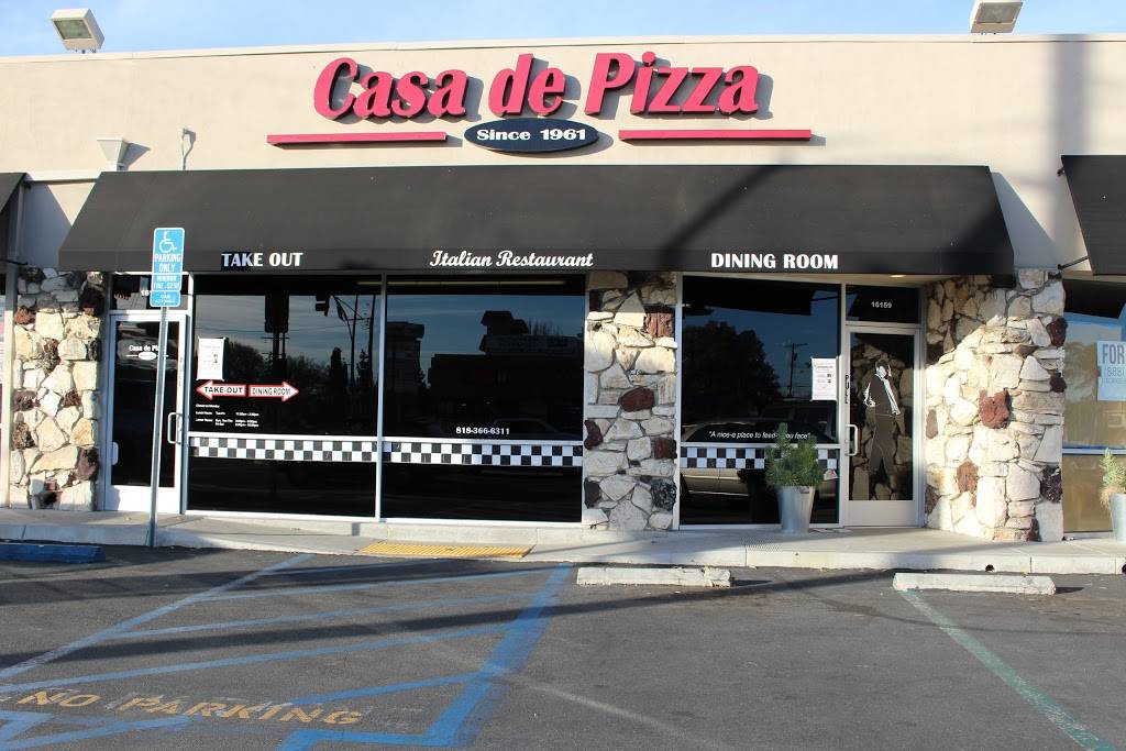 Casa De Pizza | restaurant | 16161 San Fernando Mission Blvd, Granada Hills, CA 91344, USA | 8183666311 OR +1 818-366-6311