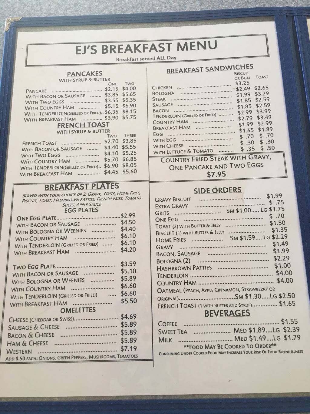 E Js Restaurant | restaurant | 1424 Perch Rd, Pinnacle, NC 27043, USA | 3363689581 OR +1 336-368-9581