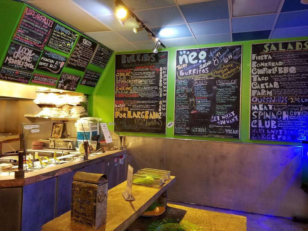 Neo Burrito | restaurant | 1341 Parkwood Ave Ste 106, Asheville, NC 28806, USA | 8287729602 OR +1 828-772-9602
