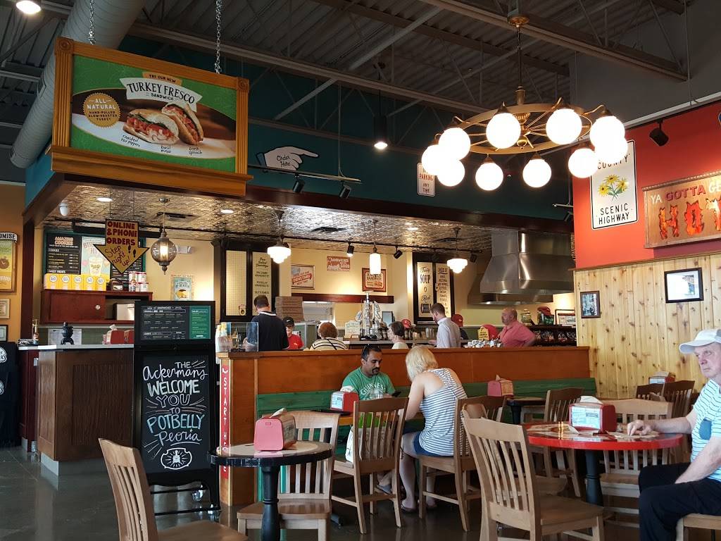 Potbelly Sandwich Shop | restaurant | 10408 North Centerway Drive, Peoria, IL 61615, USA | 3092408332 OR +1 309-240-8332