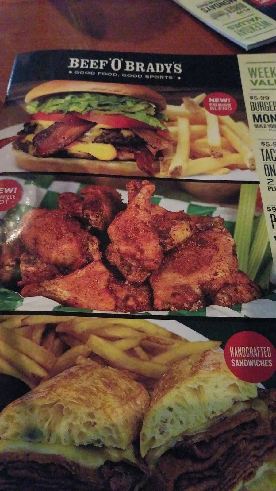 Beef O Bradys | restaurant | 5410 Murrell Rd #101, Rockledge, FL 32955, USA | 3213056600 OR +1 321-305-6600