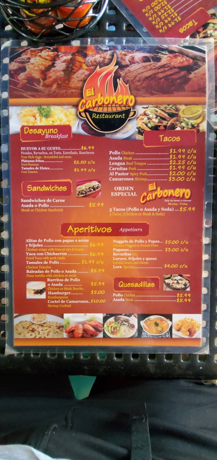 El Carbonero | restaurant | 1414 Lake Ave, Lake Worth, FL 33460, USA | 5616608667 OR +1 561-660-8667