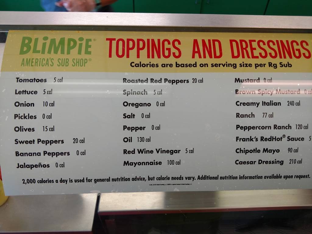 Blimpie | meal delivery | 1315 Churn Creek Rd Ste G1, Redding, CA 96003, USA | 5302261952 OR +1 530-226-1952