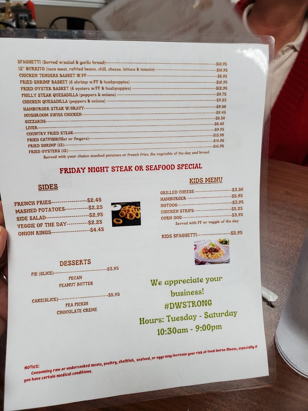 DWs Oyster Bar & Grill | restaurant | 7623 US-231, Panama City, FL 32404, USA | 8507470264 OR +1 850-747-0264