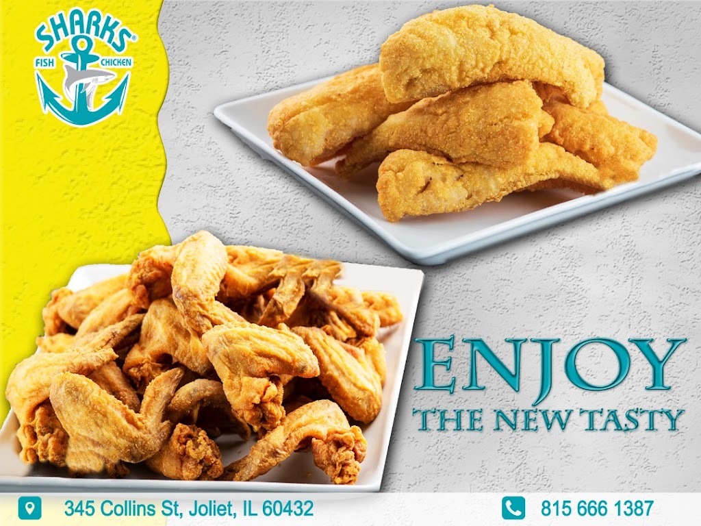 Sharks Fish & Chicken | restaurant | 345 Collins St, Joliet, IL 60432, USA | 8156661387 OR +1 815-666-1387