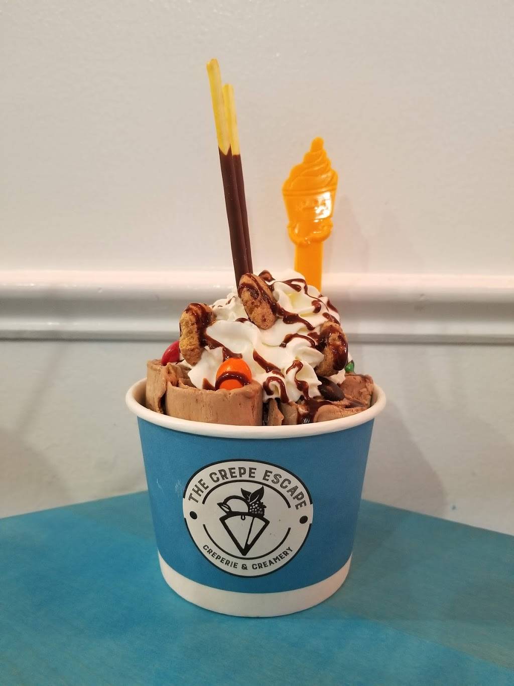 The Crepe Escape And Creamery | restaurant | 724 N Rolling Rd, Catonsville, MD 21228, USA | 4107882100 OR +1 410-788-2100