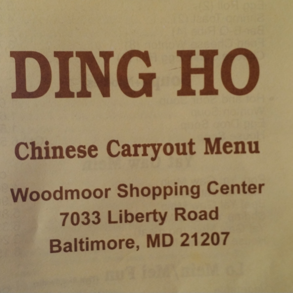 Ding Ho Carry Out | meal takeaway | 7033 Liberty Rd, Gwynn Oak, MD 21207, USA | 4102651155 OR +1 410-265-1155
