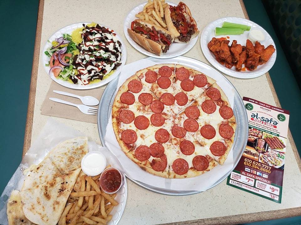 Al-Safa Pizza & Grill | restaurant | 1500 Garrett Rd, Upper Darby, PA 19082, USA | 6106267717 OR +1 610-626-7717