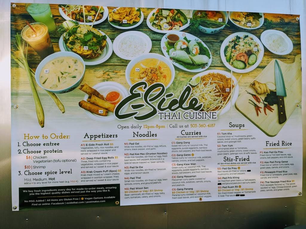 E-Side Thai Cuisine | restaurant | 4262 SE Belmont St, Portland, OR 97215, USA | 5033604187 OR +1 503-360-4187