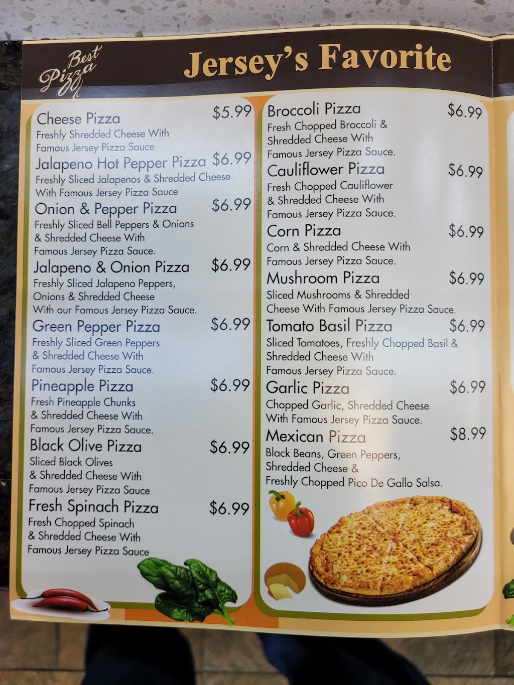 Famous Jersey Pizza | restaurant | 1585 Oak Tree Rd, Iselin, NJ 08830, USA | 7323794461 OR +1 732-379-4461