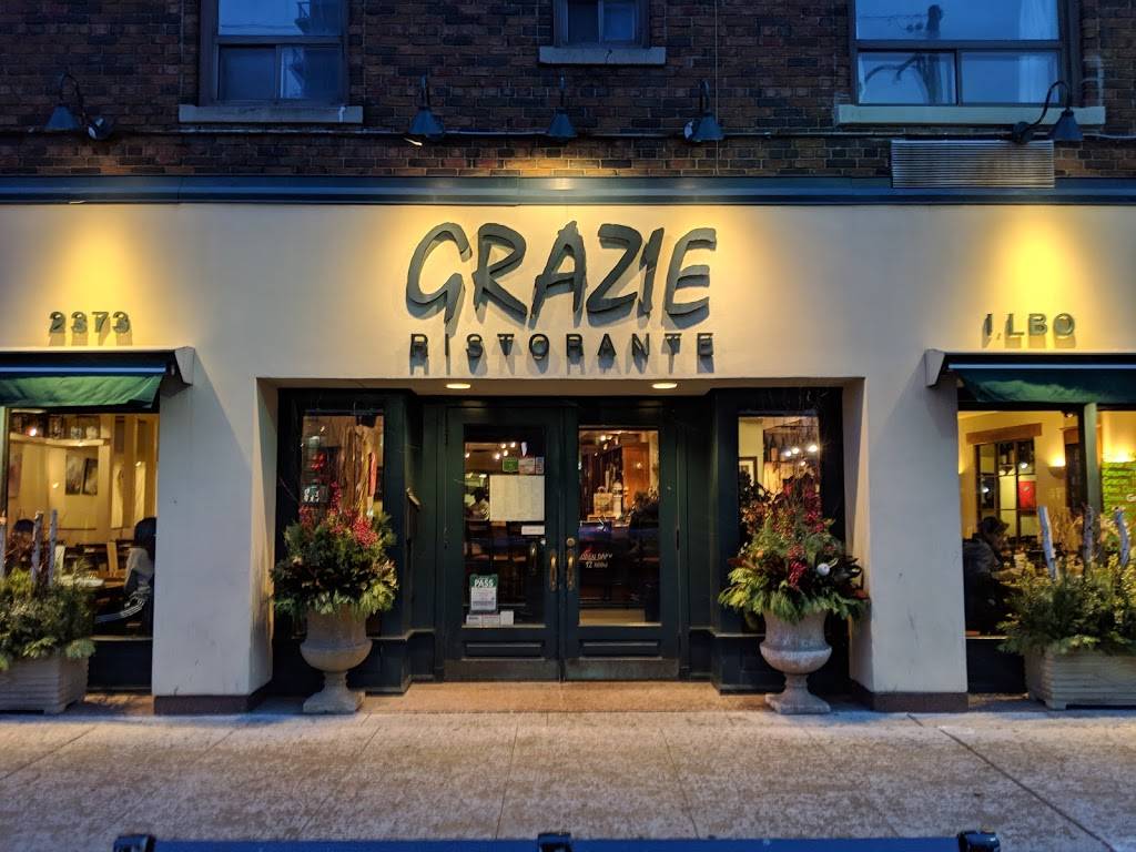 Grazie Ristorante | restaurant | 2373 Yonge St, Toronto, ON M4P 2C8, Canada | 4164880822 OR +1 416-488-0822