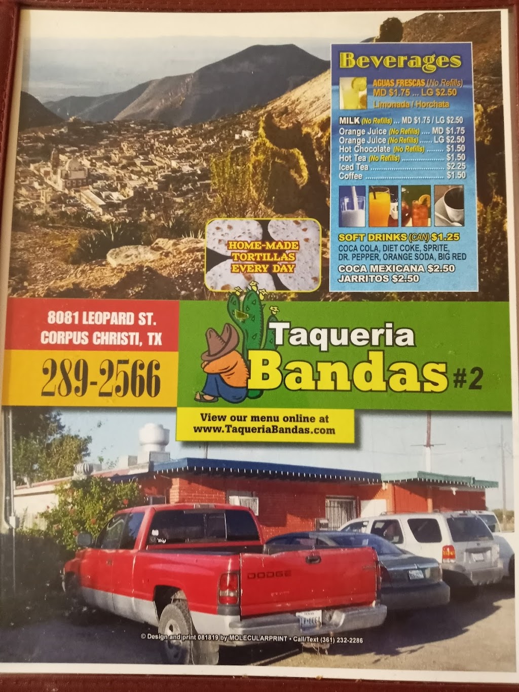 Taqueria Banda | restaurant | 8081 Leopard St, Corpus Christi, TX 78409, USA | 3612892566 OR +1 361-289-2566