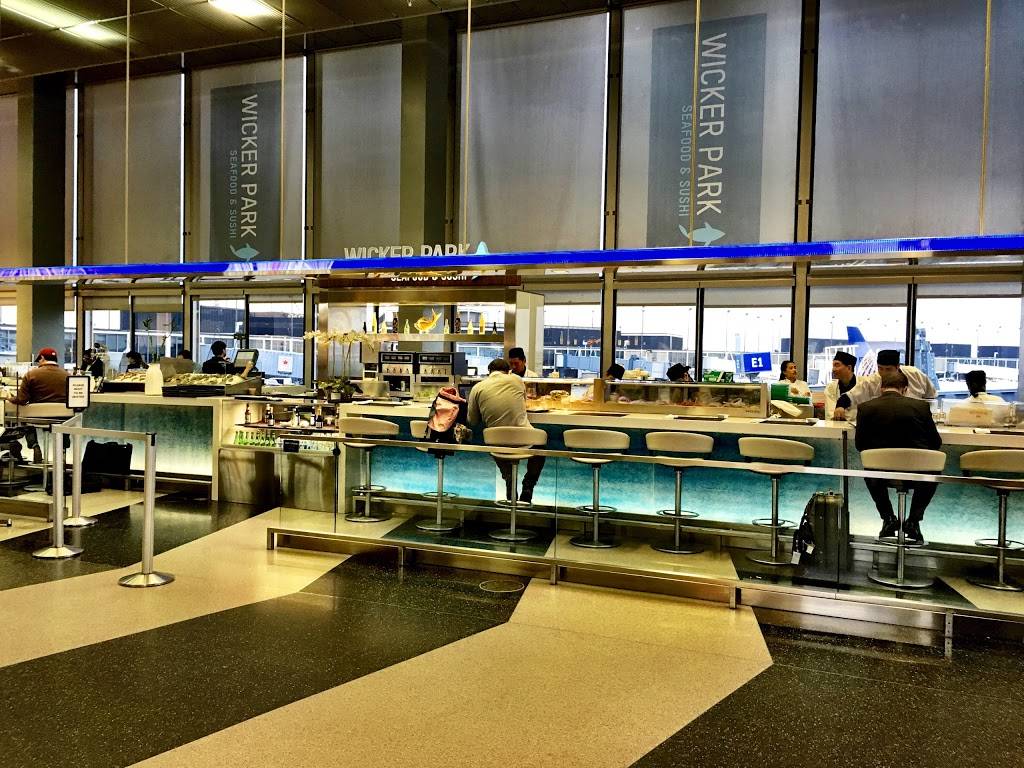 Wicker Park Seafood & Sushi Bar | restaurant | terminal 2 main 10000 West OHare, Avenue, Chicago, IL 60666, USA | 8776727467 OR +1 877-672-7467