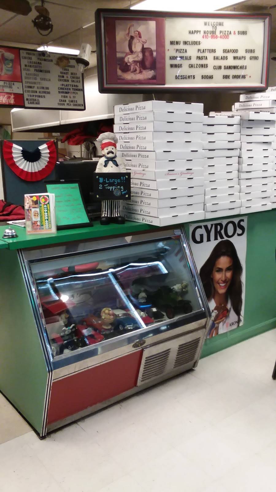 Happy House Pizza & Subs LLC | restaurant | 1801, 129 Mayo Rd, Edgewater, MD 21037, USA | 4109564000 OR +1 410-956-4000