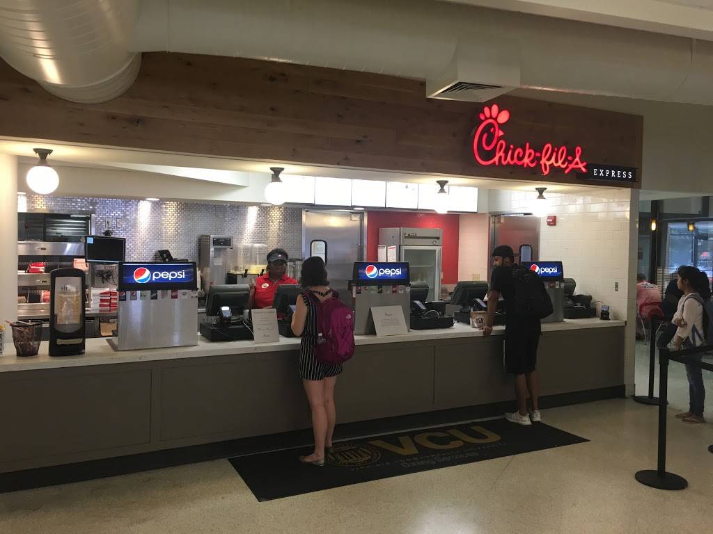 Chick-fil-A | restaurant | Dining Services, 900 Park Ave, Richmond, VA 23284, USA | 8048282225 OR +1 804-828-2225