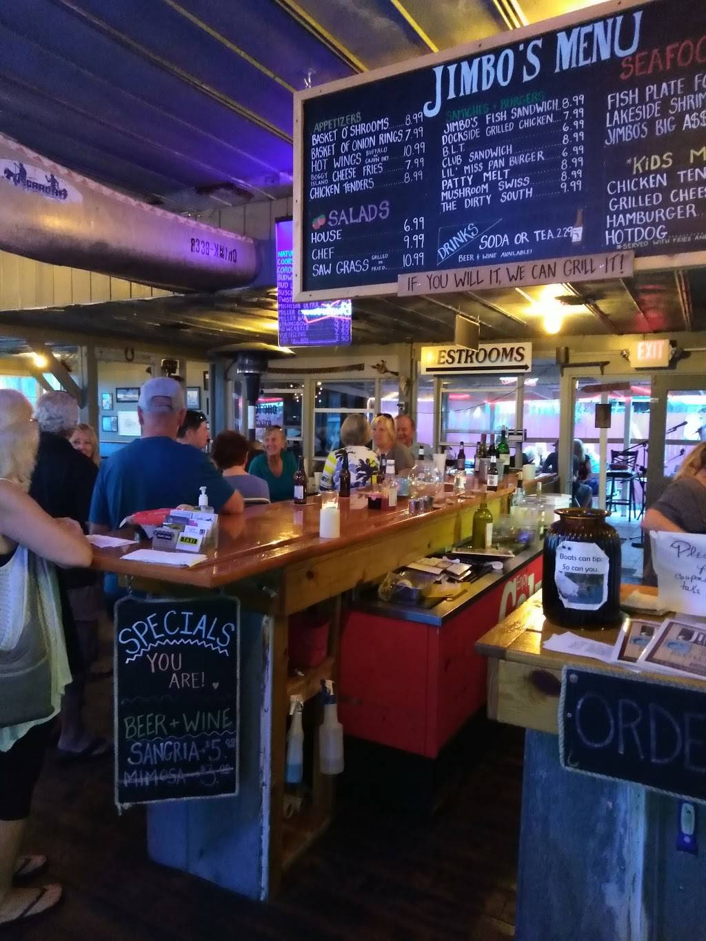 Jimbos Restaurant, Fish Camp And Resort | restaurant | 965 Co Rd 439, Lake Panasoffkee, FL 33538, USA | 3527938150 OR +1 352-793-8150