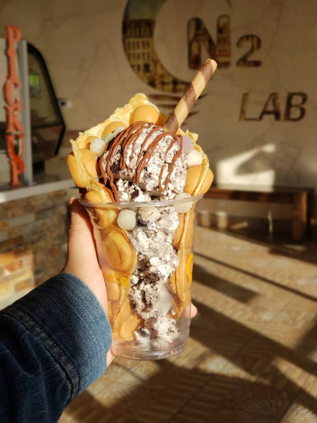 N2 Lab Ice Cream | restaurant | 5530 Whittier Blvd, Commerce, CA 90022, USA | 3238888668 OR +1 323-888-8668