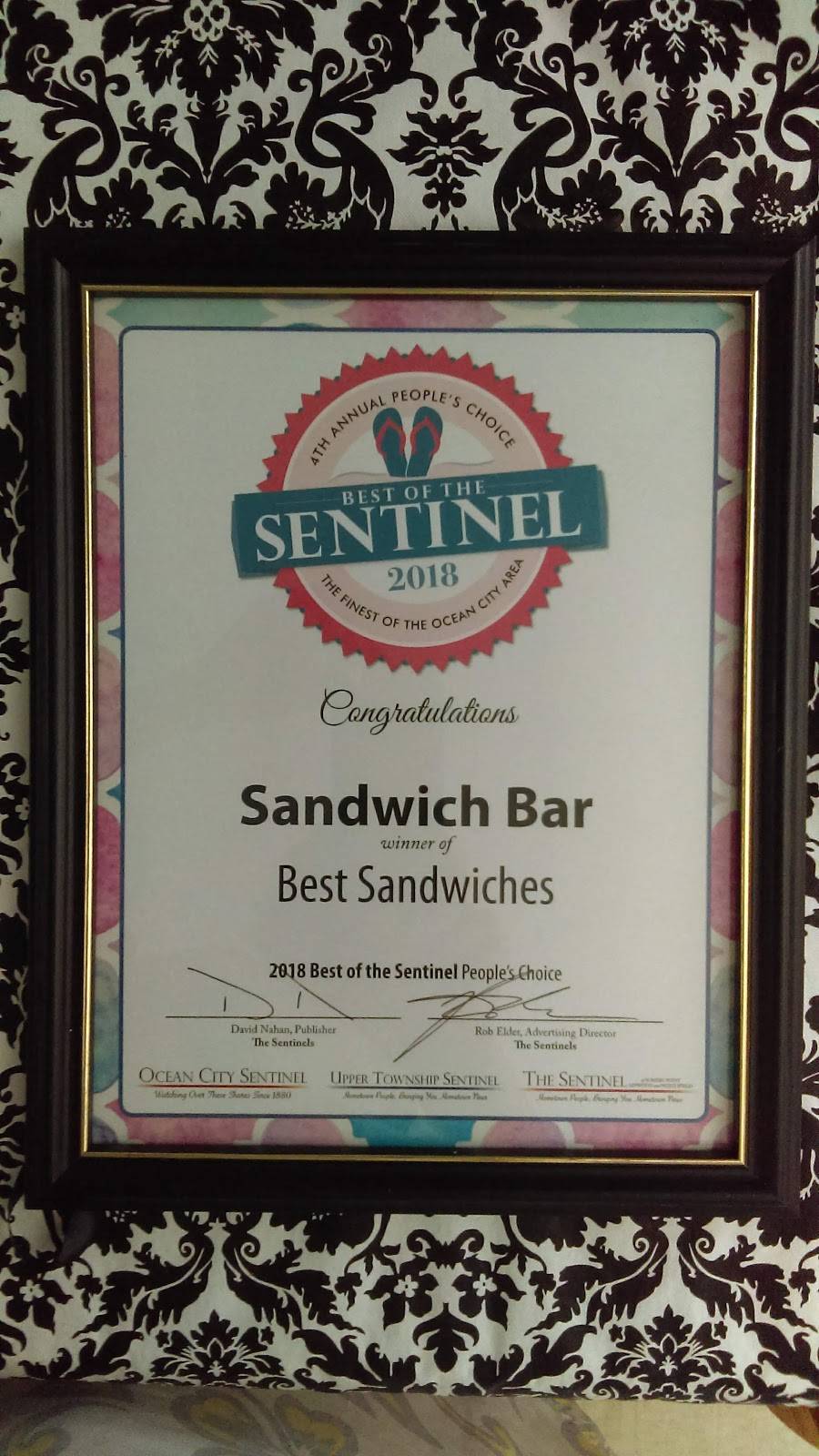 Sandwich Bar | restaurant | 3255 Asbury Ave, Ocean City, NJ 08226, USA | 6097419888 OR +1 609-741-9888