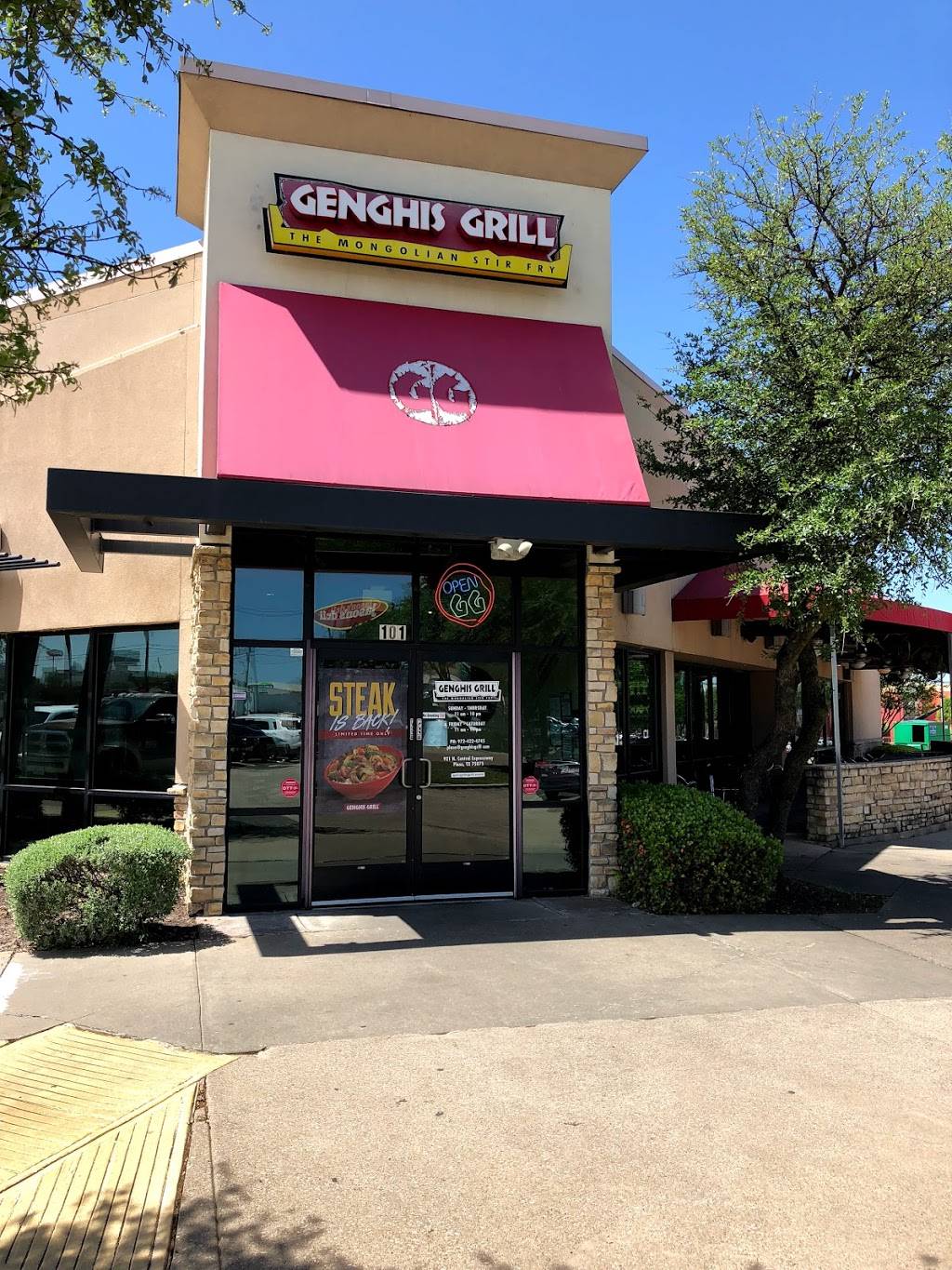Genghis Grill | restaurant | 921 N Central Expy #101, Plano, TX 75075, USA | 9724224745 OR +1 972-422-4745