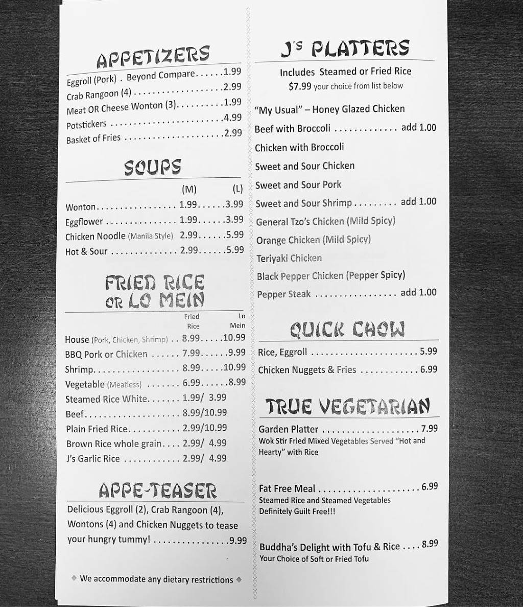 Js Iron Wok | restaurant | 4230 Portage St NW, North Canton, OH 44720, USA | 2347149039 OR +1 234-714-9039