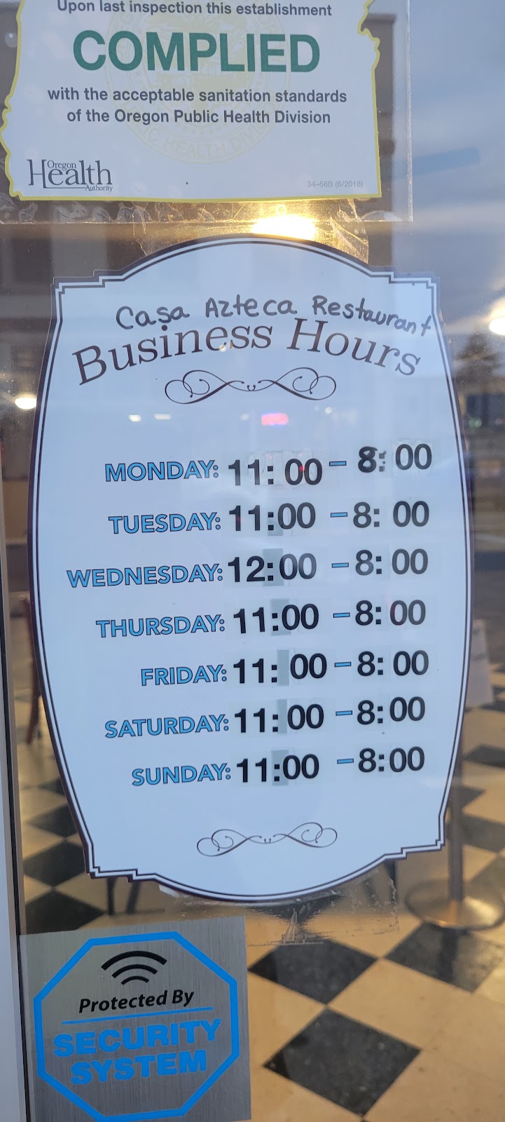 Casa Azteca | restaurant | 309 Main St, Riddle, OR 97469, USA | 5418741124 OR +1 541-874-1124