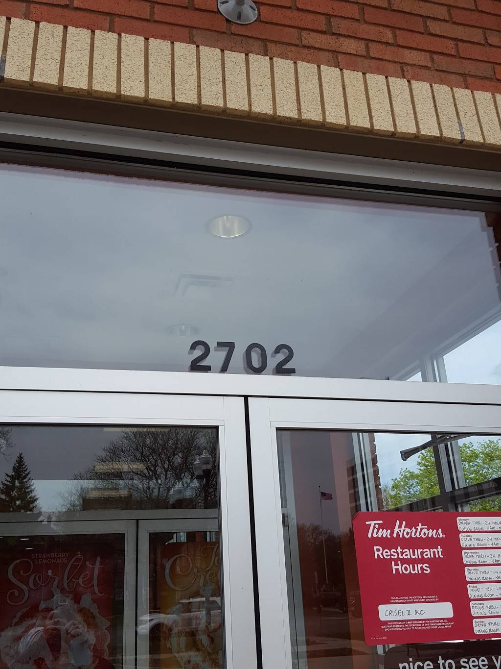 Tim Hortons | restaurant | 2704 Biddle Ave, Wyandotte, MI 48192, USA | 7347200729 OR +1 734-720-0729