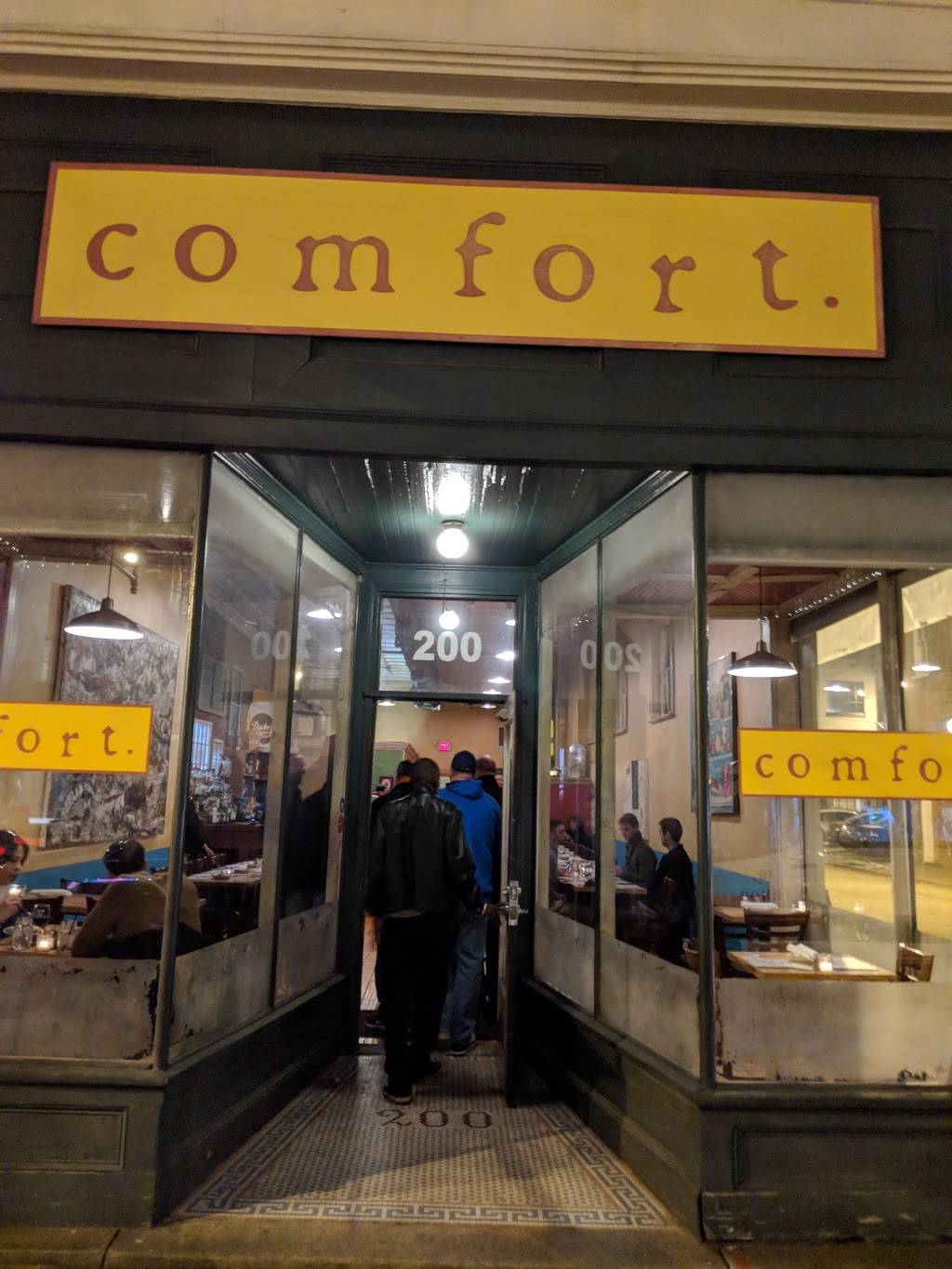 Comfort | restaurant | 200 W Broad St, Richmond, VA 23220, USA | 8047800004 OR +1 804-780-0004