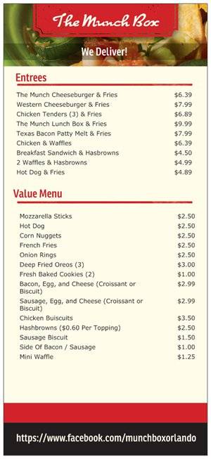 The Munch Box | restaurant | 4683 S Orange Blossom Trail, Orlando, FL 32839, USA | 4077515712 OR +1 407-751-5712