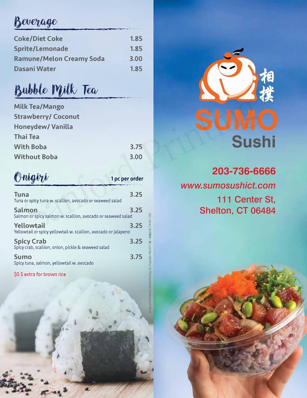 Sumo Sushi | restaurant | 111 Center St, Shelton, CT 06484, USA | 2037366666 OR +1 203-736-6666