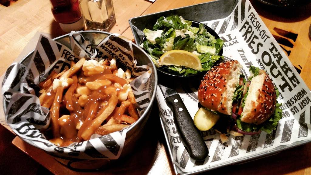 The WORKS Gourmet Burger Bistro | restaurant | 3500 Fallowfield Rd, Nepean, ON K2J 4A7, Canada | 6138231234 OR +1 613-823-1234