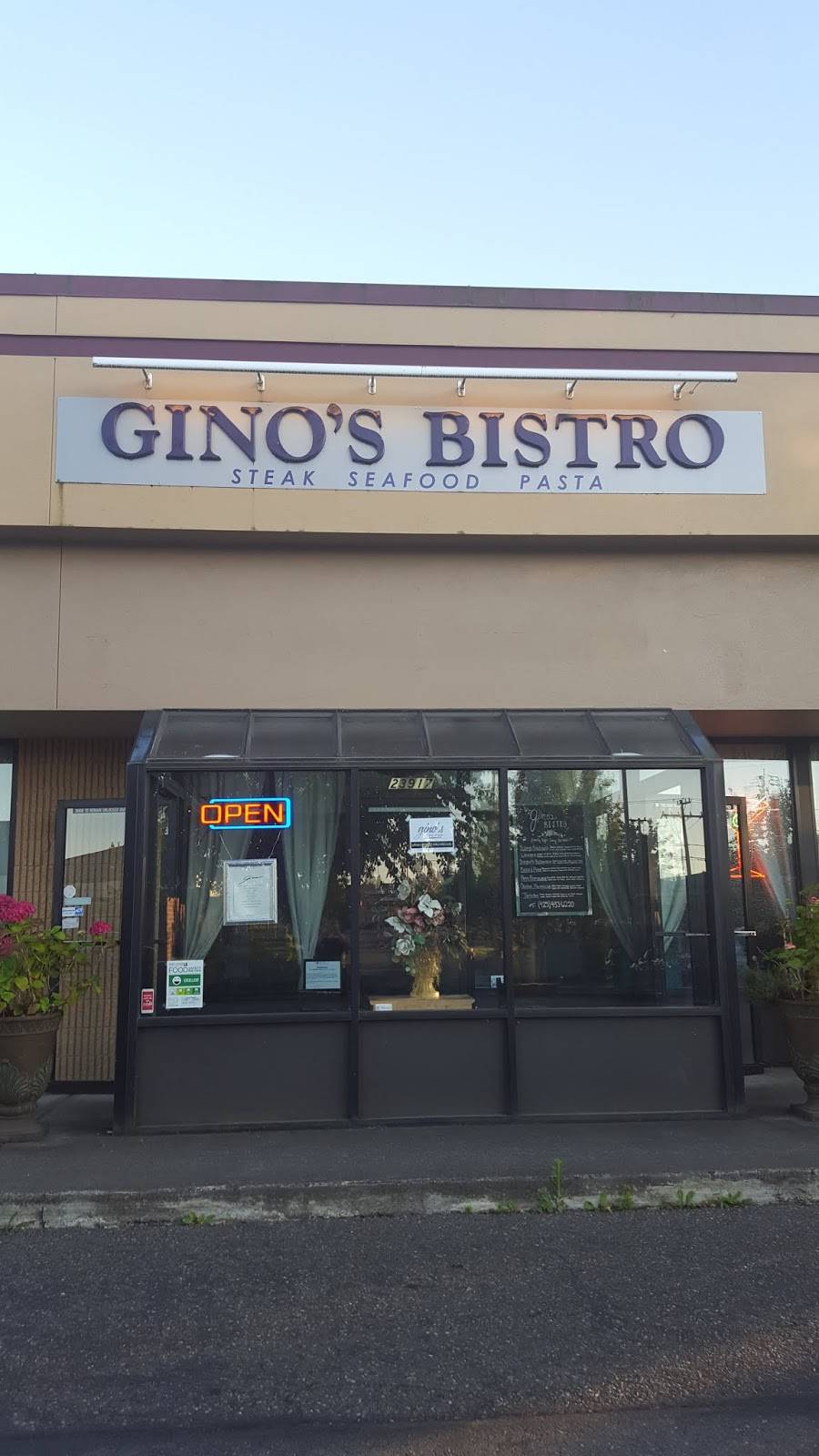 Ginos Bistro Maple Valley | restaurant | 23917 SE Kent Kangley Rd, Maple Valley, WA 98038, USA | 4254336220 OR +1 425-433-6220