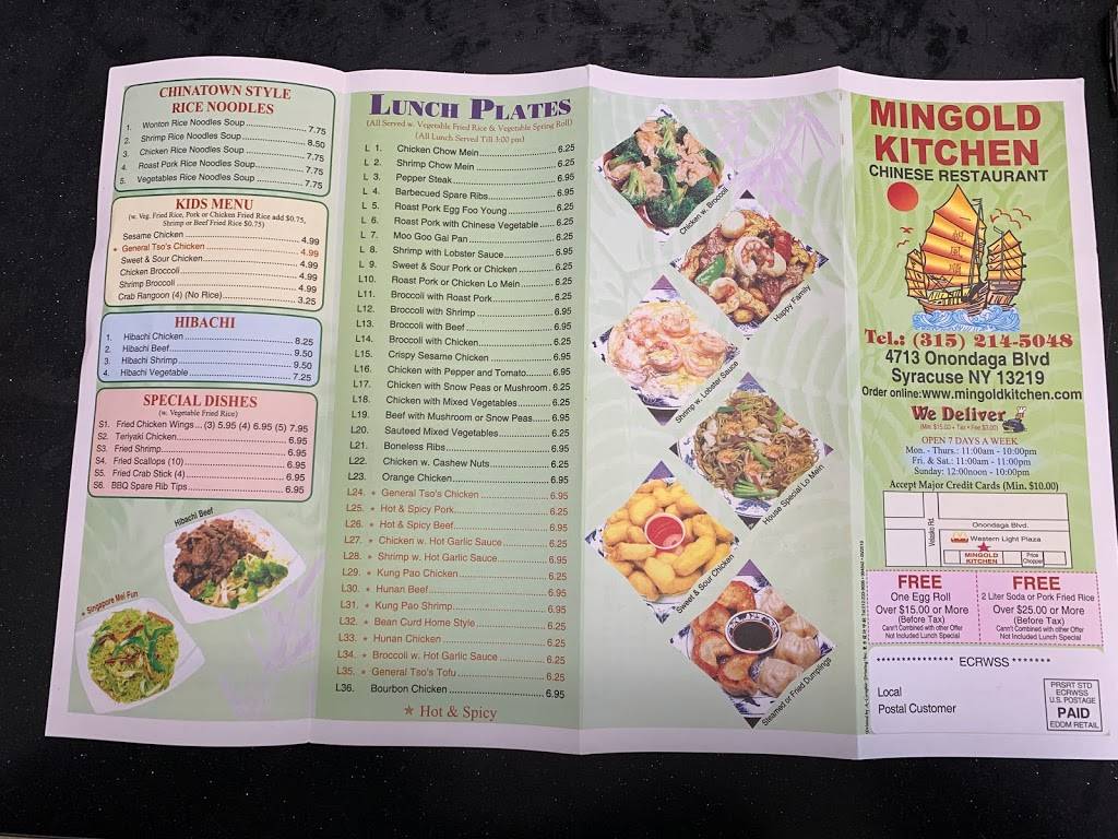 Mingold Kitchen Chinese Restaurant | restaurant | 4713 Onondaga Blvd, Syracuse, NY 13219, USA | 3152145048 OR +1 315-214-5048