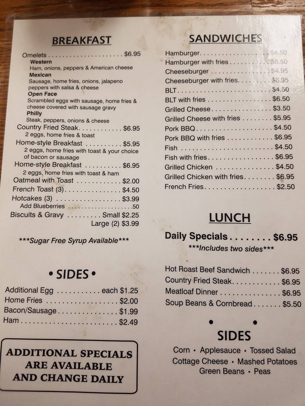 Grandma Jeans Country Kitchen | restaurant | 451 Dunkard Ave, Westover, WV 26501, USA | 3042125184 OR +1 304-212-5184