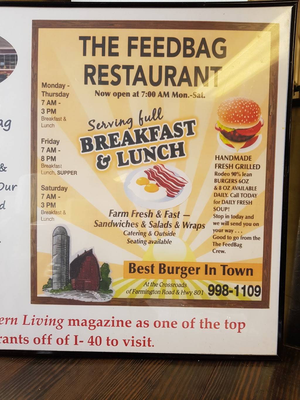 Feed Bag | restaurant | 2339 NC-801, Mocksville, NC 27028, USA | 3369981109 OR +1 336-998-1109