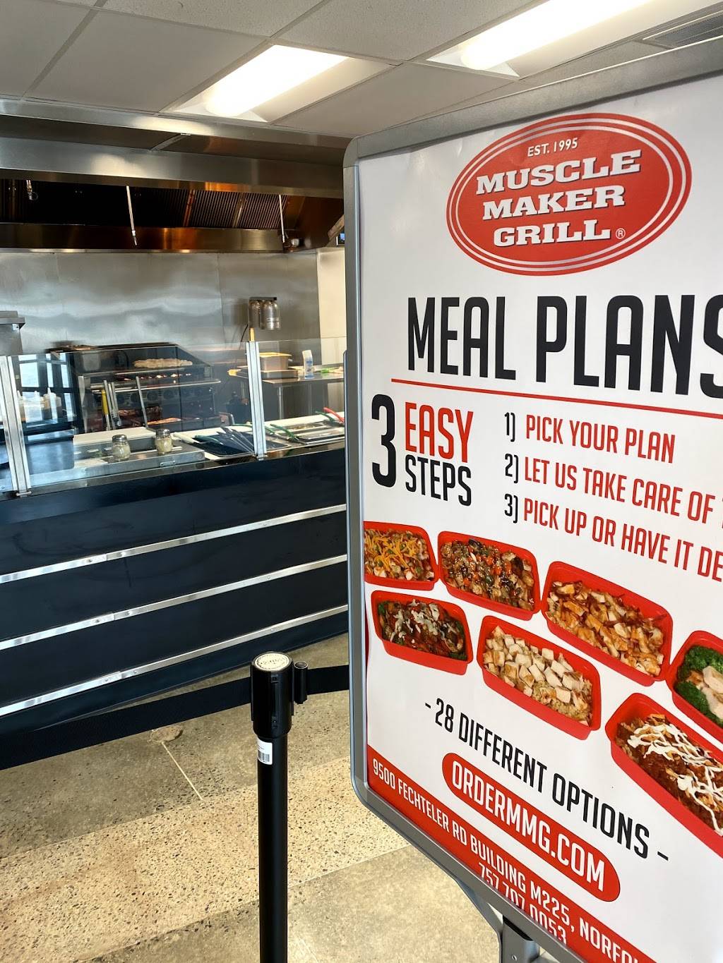 Muscle maker grill | restaurant | 9500 Fechteler Rd, Norfolk, VA 23505, USA | 7577070053 OR +1 757-707-0053