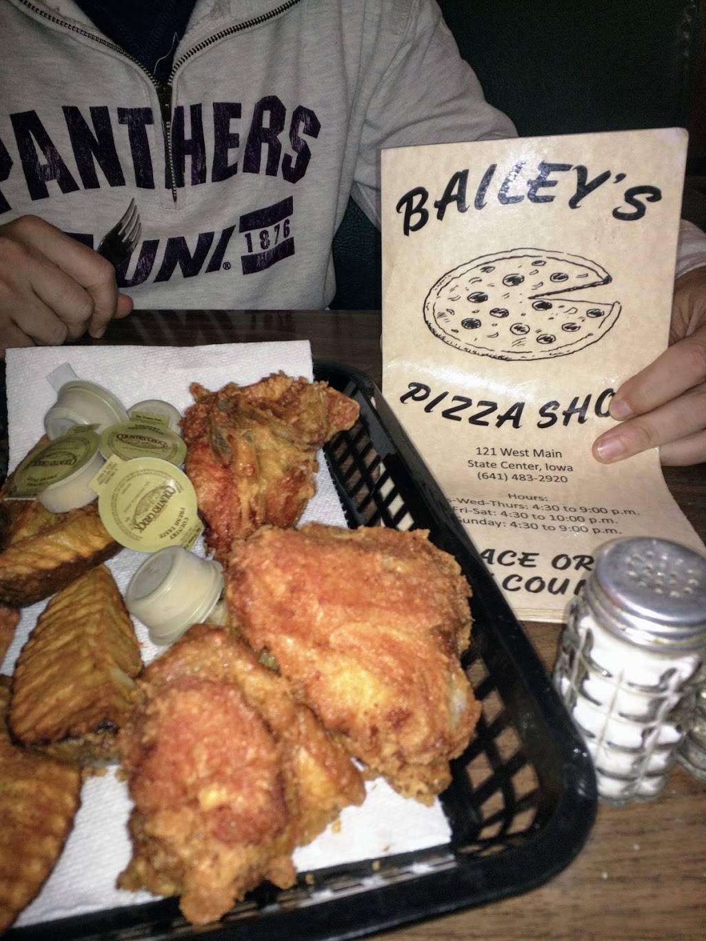 Baileys Pizza & Brstd Chicken | restaurant | 121 W Main St, State Center, IA 50247, USA | 6414832920 OR +1 641-483-2920