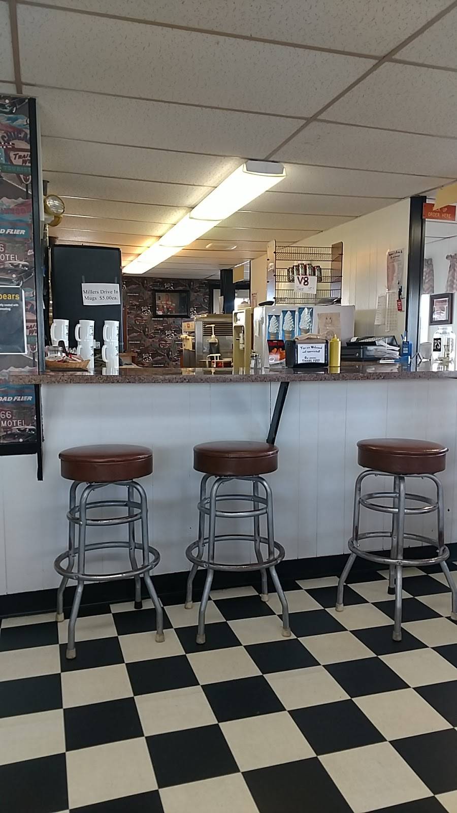 Millers Drive In | restaurant | 1849 E Mansfield St, Bucyrus, OH 44820, USA | 4195628554 OR +1 419-562-8554