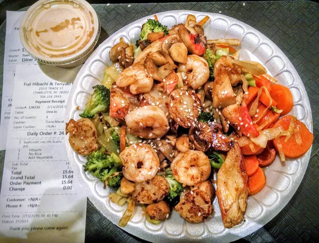 Fuji Hibachi and Teriyaki Grill | restaurant | 210 E Trade St #248, Charlotte, NC 28202, USA | 9802073969 OR +1 980-207-3969