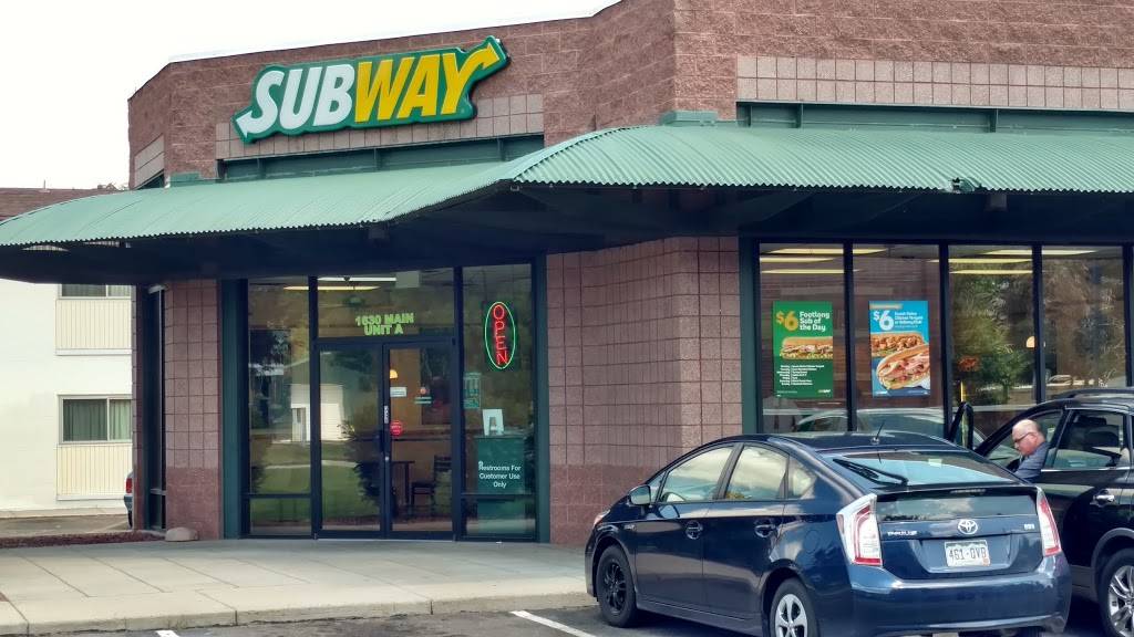 Subway | meal takeaway | 1630 North, Main St, Longmont, CO 80501, USA | 3037763023 OR +1 303-776-3023