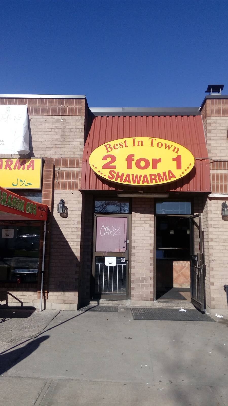 Ibrahim B.B.Q. Shawarma | restaurant | 1967 Lawrence Ave E, Scarborough, ON M1R 2Z2, Canada | 4166511010 OR +1 416-651-1010